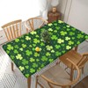 Fiokroo Happy St. Patrick's Day Tablecloth with Elastic Edge for