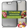 WENGTY Titanium Cutting Board for Kitchen, Double Sided Food-Grade (Pure