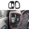 Carbon Fiber Dashboard Side Air Vent AC Outlet Cover Trim