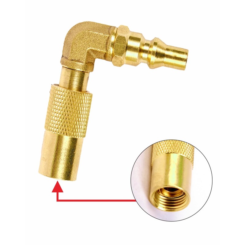 Low Pressure 1/4inch RV Quick Connect Adapter,Propane Quick Connect Conversion