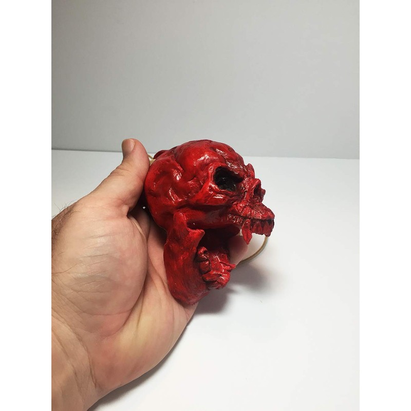 Aztec Death Whistle - Skull Blood Red