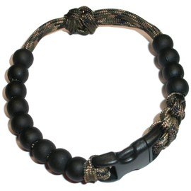 RedVex Ranger Pace Counter Bead Bracelet Choose your color and size - Customization Available (Woodland Camo, 9 inch)