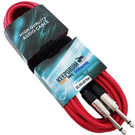Keepdrum GC 004 RD Red Instrument Guitar Cable 6 m Cable Jack – Jack 6.3 mm