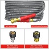 Heliwoo 25FT 4200PSI Pressure Washer Hose 1/4" Flexible Wire Power