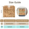 Storage Baskets Wicker Cube Baskets Foldable Handwoven Storage Baskets Bins