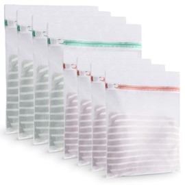 SAPASLIFE Laundry Net, Square Shape, Set of 8 (4 Large 15.7 x 19.7 inches (40 x 50 cm) + 11.8 x 15.7 inches (30 x 40 cm) Laundry Net, Laundry Bag, Storage Net, Laundry Bag, Storage Bag, Laundry Bag, Laundry Bag, Storage Bag, Laundry Bag, Laundry Bag, Sto