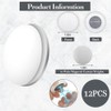 Shower Curtain Weighted Weights, 12 Pairs White Shower Curtain Magnet,