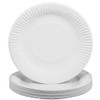Quickdraw White Disposable 9" Paper Plates Party BBQ Buffet Tableware
