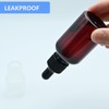 AskBed 4 Pack 2 Oz (50ml) Amber Plastic Essential Dropper