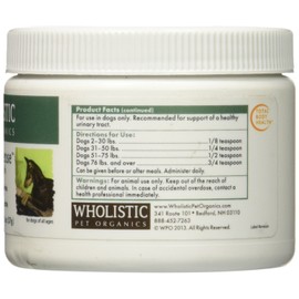 Wholistic Pet Organics WholeCran Intense: Cranberry for Dogs UTI, Urinary Tract Support, Bladder Control and Kidney Health - Organic Dog Cranberry Powder with Vitamin C and Antioxidants - 2 Oz