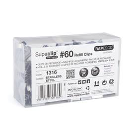 Rapesco Supaclip #60 Refill Clips [Pack of 250]