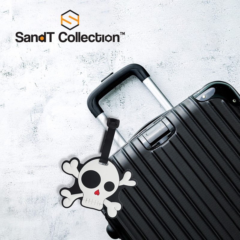 Funny Luggage Tag (Skull Crossbones)