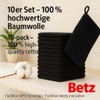 Betz Pack of 10 Wash Glove Mitts PREMIUM 100% Cotton