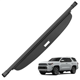 Blycorul Trunk Cargo Cover for Toyota 4Runner 2025, with Carbon Fiber Texture Ends, Anti - Peeping Retractable Security Shade for Privacy, 4Runner Accessories