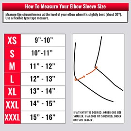 Elbow Sleeves 5mm (1 Pair) - High Performance Elbow Sleeve Support for Weightlifting, Weight Training & Powerlifting - Best Compression Straps - for Men and Women (X-Large, Black/Black)