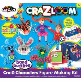 Craz-Z-Art Band Buddies Rubber Band Fun Craft Kit Characters Figure Making Kids