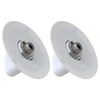 2 Pack White Dryer Timer Knob WE1M654 for GE Dryers