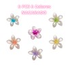 UBIK 6 Haarspangen mit Blumen-Design, schöne Blumen-Haarspangen für dickes Haar,