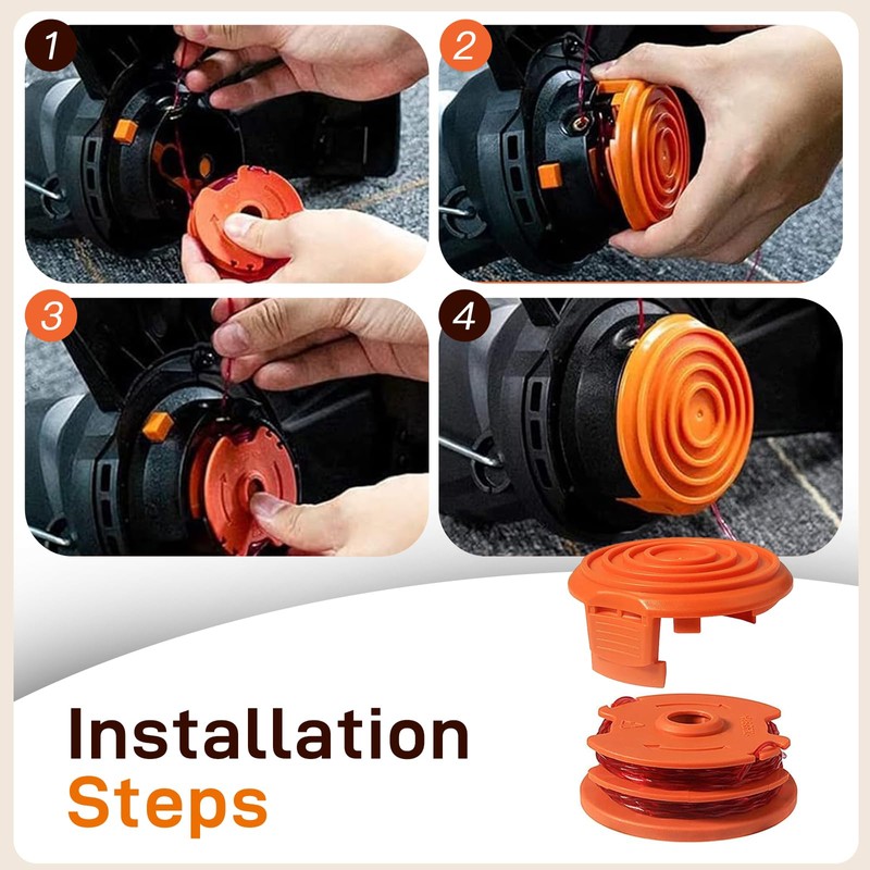 Cilivo WA0007 / 50022833 Replacement Line Trimmer Spool for Worx