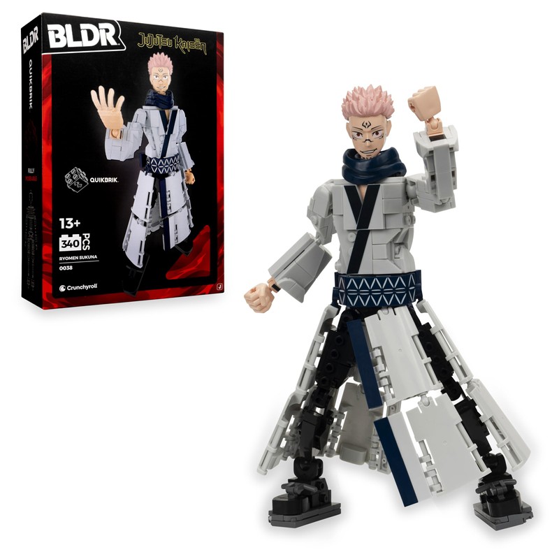 BLDR Ryomen Sukuna Buildable Action Figure Construction Set 0038-12-Inch Articulated