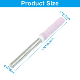 Rierdge 8 Pack Diamond Chainsaw Sharpener, 4MM High Hardness Grinding Bits Polishing Stones, Durable Files for Electric Chainsaws/Garden Tools, 5/32 Inch (Pink)