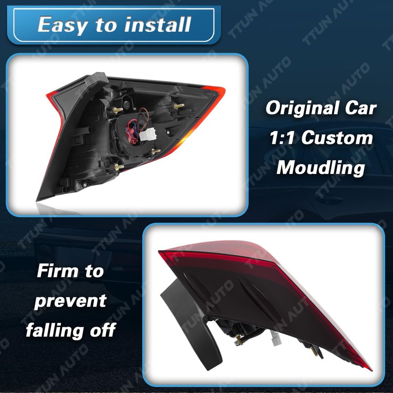 TTUN AUTO Tail Light for Hyundai Sonata 2020-2022 Lamp Replacement