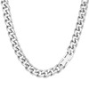 Aucuu Men Cuban Chain, 8mm Cuban Necklace Sliver Byzantine Link