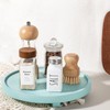 Round Decorative Tray Wood Bathroom Counter Organizer Farmhouse Kitchen Decor