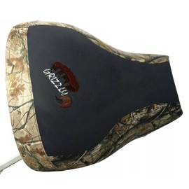 HCC Racing ATV seat Cover Compatible with Yamaha Grizzly 600 Griz Logo CAMO/Black