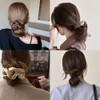 JetWave 100% Silk Scrunchie 2-Piece Set, Less Likely to Leave