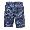 Rothco P/C BDU Shorts, Sky Blue Digital Camo, Large