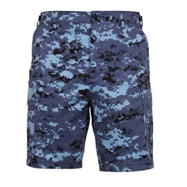 Rothco P/C BDU Shorts, Sky Blue Digital Camo, Large