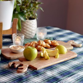 Rustic Cutting Boards, Set of 2, Rectangular, Antler Handles, Handcrafted, Mango Wood, 22 and 17 Inches, Prep and Serve