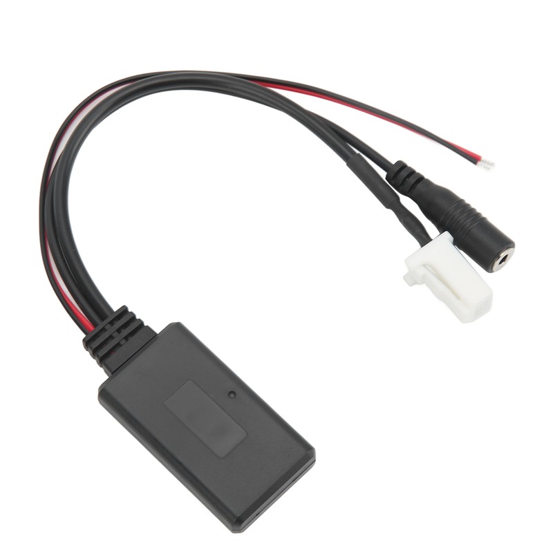 Car Bluetooth Audio Cable Adapter with Microphone Hands Free Replacement