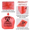 Klmnop 200 Pack Biohazard Waste Bags, 3 Gallon 4.57 x