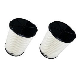 2 PACK Amigriki VF4000 Replacement 1-Layer Standard Wet/Dry Vac Filter Vf4000 Compatible with Vacs 5-20 Gallons and Larger 6-9 Gal Vacuum Cleaner