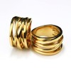 Kaydenana Gold X Ring Criss Cross Rings for Women Skinny