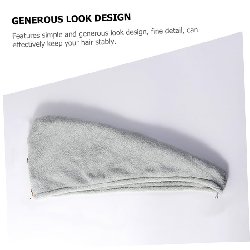 Baluue Hair Bonnets 2pcs Absorbent Hair Drying Cap Soft Microfibre