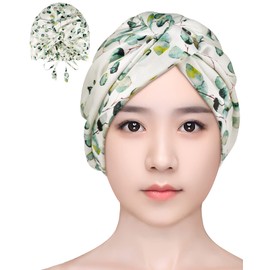 [LULUSILK] Nightcap Silk Nightcap for Long Hair, 22 Momme, Double Sided Silk Cap, Hair Cap, No Shrink, Silk with String Included, Size Adjustable, Beautiful Hair, Postpartum, Pregnant Cap Prevents
