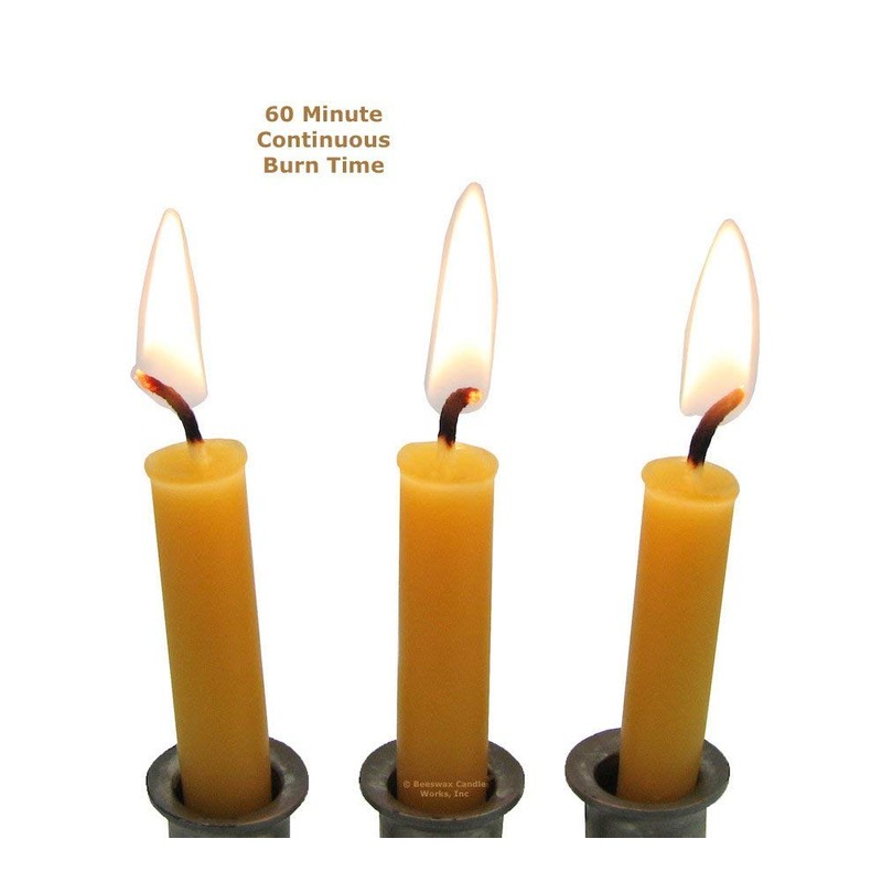 Beeswax Candle Works, Chanukah (Pack of 45) 100% USA Beeswax