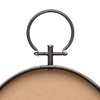 Stonebriar 24.6" x 14" Oval Bronze Metal Wall Mirror with