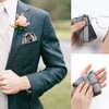 HOULIFE 100% Cotton Men's Stripe Soft Checkered Pattern Handkerchiefs Assorted