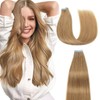 AGMITY Tape in Extensions Human Hair 18 inches #27 Honey