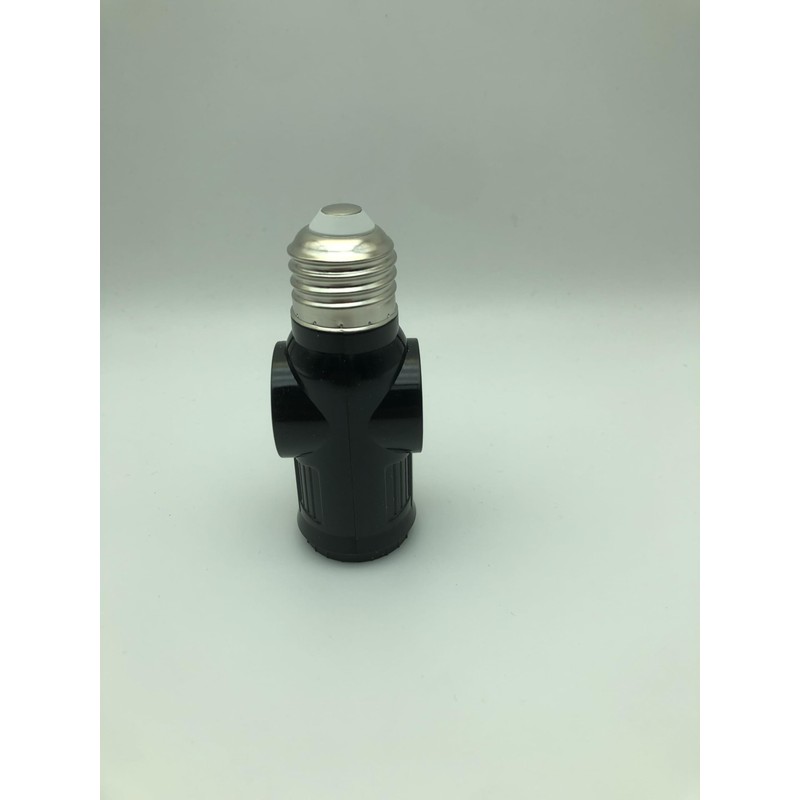 Figame 3 Prong Light Bulb Socket Plug Adapter, Polarized Bulb