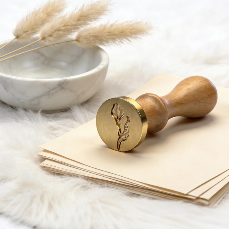 Calla Lily Wax Seal Stamp, Floral Wax Stamp for Wedding
