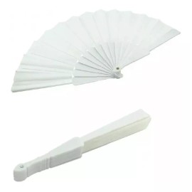 KFMX Abanico Tela Y Plastico Fiestas Boda Bautizo 12 Pzs Recuerdo