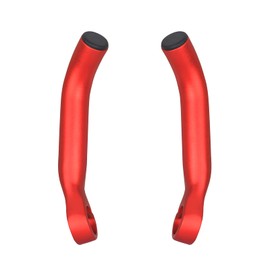 FIFTY-FIFTY Bicycle Handlebar Ends, Bar Ends Bicycle, Aluminium Alloy Handlebar End MTB (Red)