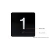 1St Floor Elevator Jamb Plate Sign With Braille And Raised