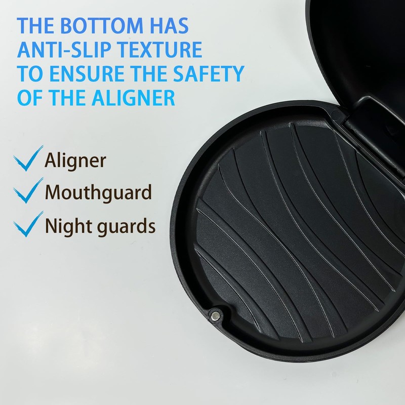 Maoerdental 2 Pack Orthodontic Retainer Case with Solid Color,Simple Aligner