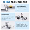 G-Promise All Metal 16 Inch Rain Shower Head with Adjustable